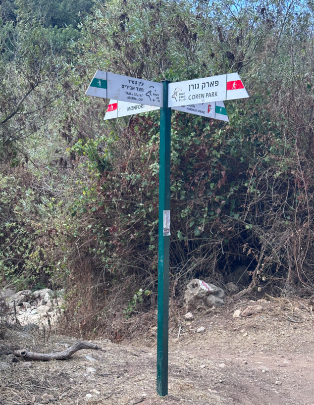 שלט נחל כזיב שלט נחל כזיב