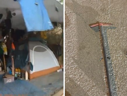 איים בגרזן על מתרחצים בכנרת והסתתר בין השיחים