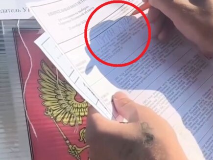 כתב "פוטין הוא שמוק" על פתק ההצבעה – ונשלח לכלא