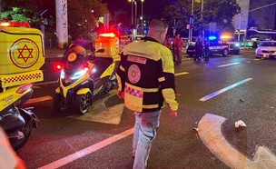 זירת תאונה בקריית ביאליק (צילום: תיעוד מבצעי מד"א)