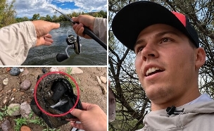 יצא לדוג דגים, ונבהל ממה שמצא בנהר (צילום: FishingWithPorter)