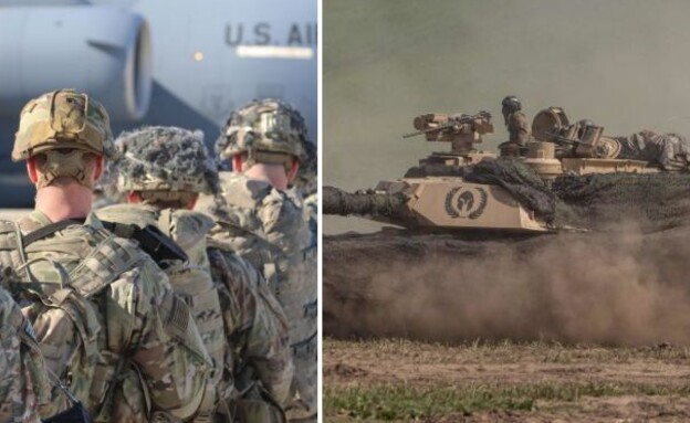 היערכות הכוחות (צילום: CAPT. ROBYN HAAKE/US ARMY | WOJTEK RADWANSKI/AFP/GettyImages)