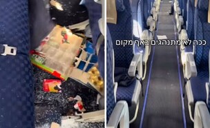 הלכלוך שתועד בטיסת אל על