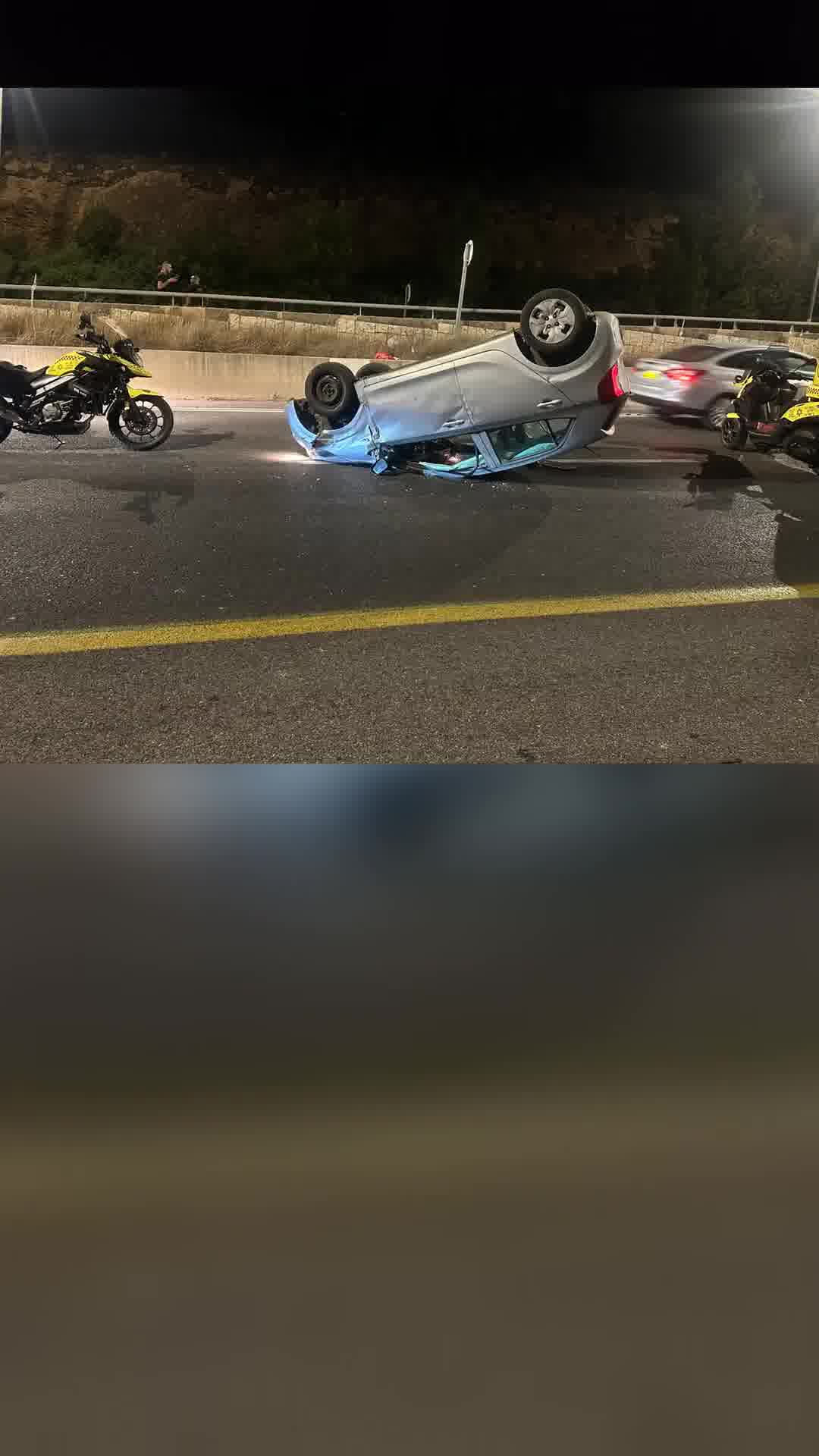 בן 44 נפצע בינוני בתאונת דרכים ליד נצרת