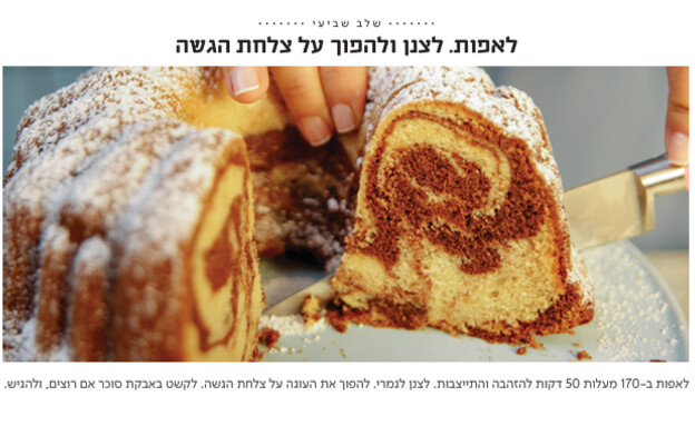 עוגת שיש קצפת 4 עוגת שיש קצפת 4