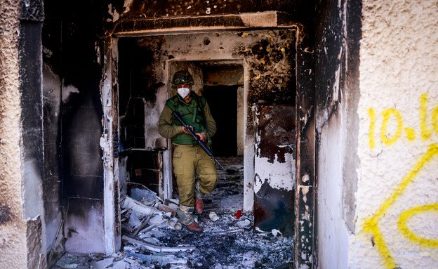 ההרס בשכונת דור צעיר בכפר עזה (צילום: חיים גולדברג, פלאש 90)