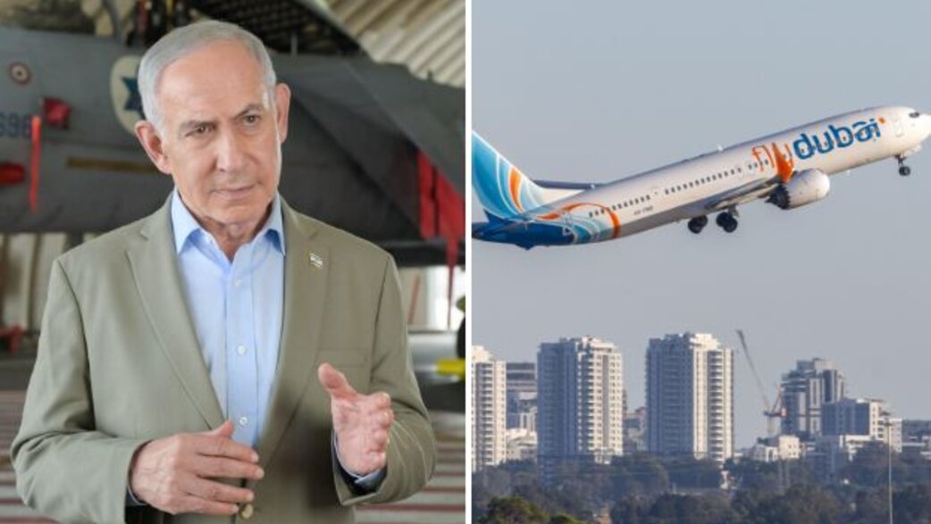 נתניהו ומטוס פליי-דובאי נתניהו ומטוס פליי-דובאי