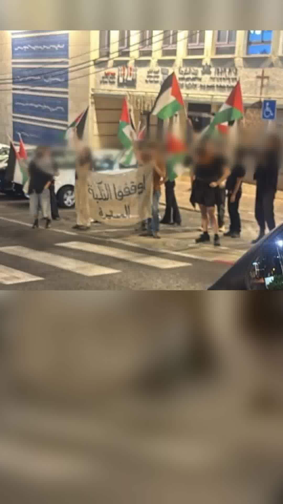הפרו את הסדר הציבורי: המשטרה עצרה 15 משתתפים שהניפו דגלים במהלך מחאה במושבה הגרמנית בחיפה