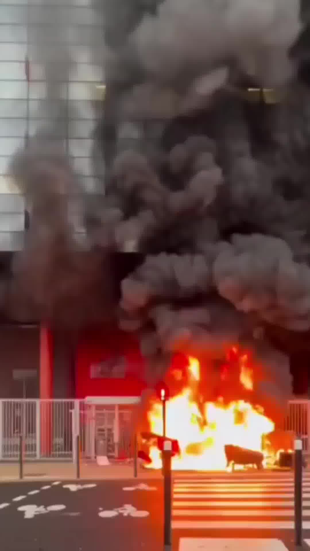 דגלי פלסטין ואש בכל מקום: המהגרים בצרפת משתוללים ברחובות | צרפת מאבד שליטה