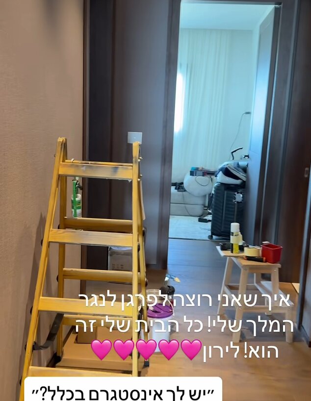 דניאל ואמילי מציצים מסדרון 