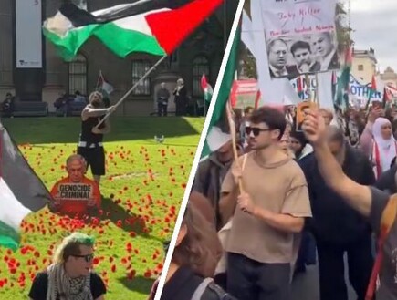 "אל תיתנו לישראל לגנוב את התאריך": גל הפגנות ברחבי העולם - דווקא ב-7 באוקטובר