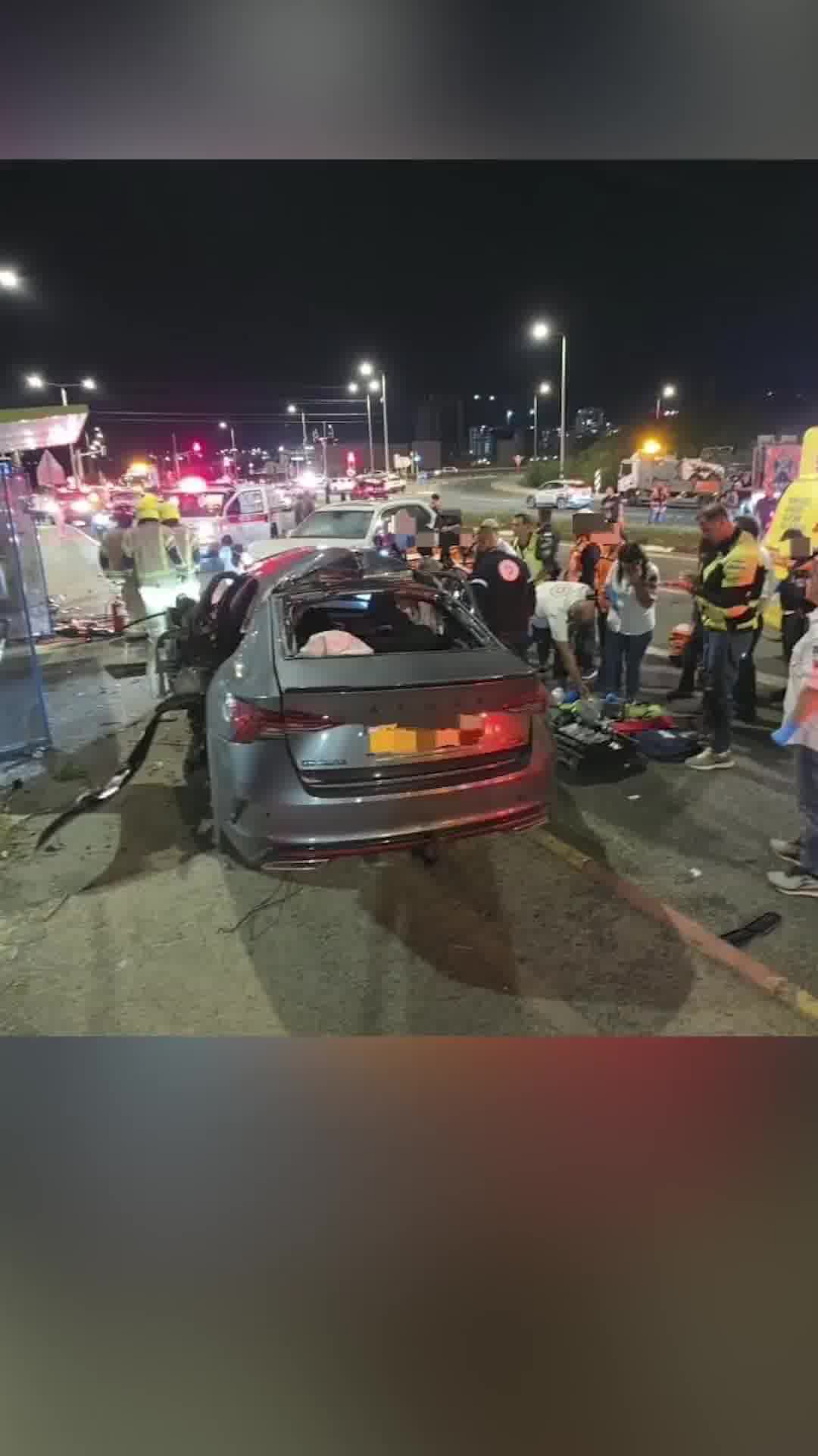 מכונית התפוצצה בכביש 4 סמוך לאור עקיבא: עבריין כבן 40 חוסל | תיעוד ראשון מהזירה