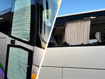 נערים חשודים: "ניפצו שמשות של שבעה אוטובוסים"