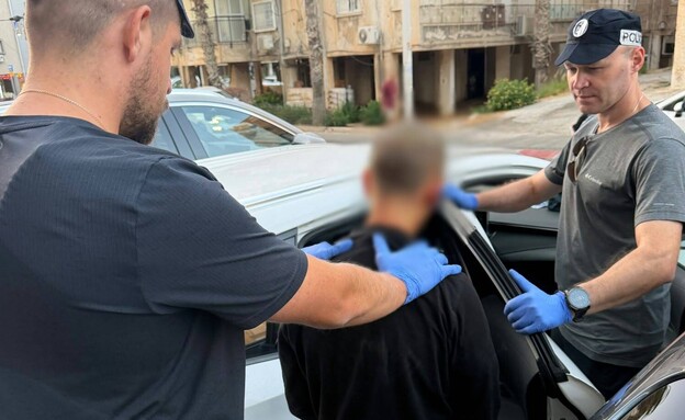 תקף גבר שהגיע לאסוף את נכדו מבית הספר (צילום: דוברות המשטרה)