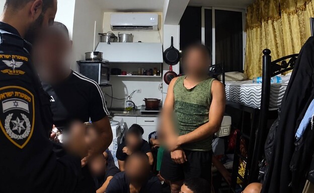 מעצרם של 16 שוהים בלתי חוקיים בדרום ת"א