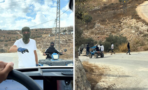 רעולי פנים תקפו דיפלומטים בבנימין (צילום: עמית אורפלי)