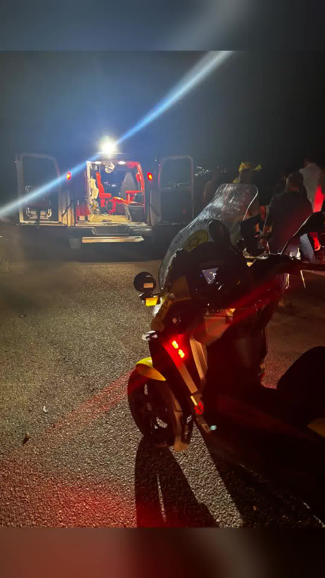 רוכב אופנוע בן 19 נפצע בינוני כשפגע במעקה בטיחות בכביש 358 סמוך לשקף