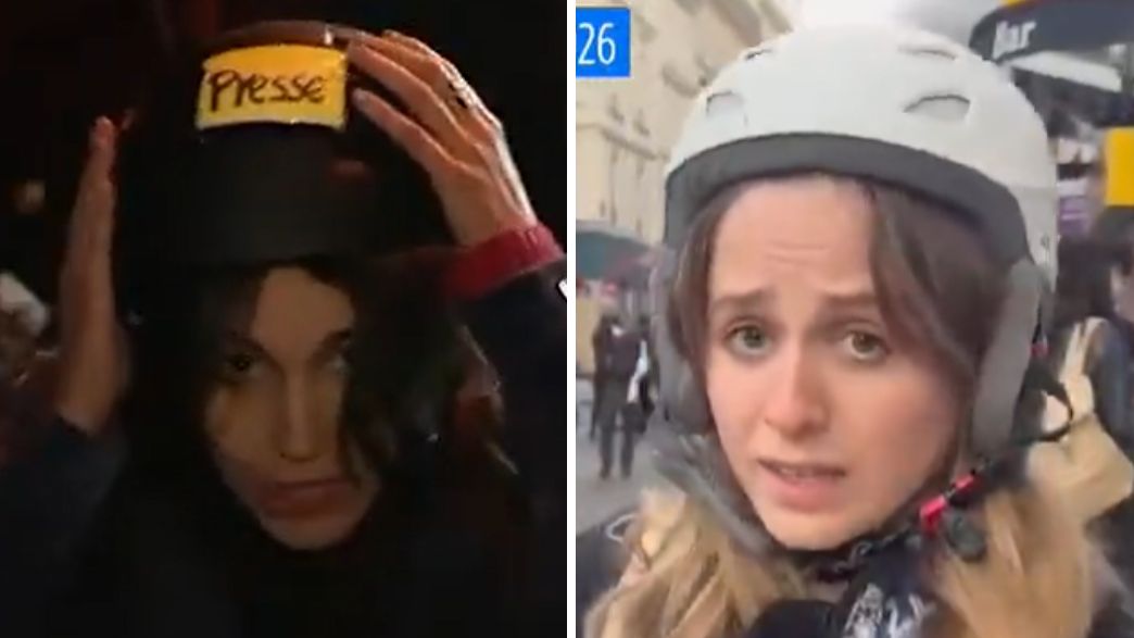 עיתונאיות הותקפו בפריז עיתונאיות הותקפו בפריז