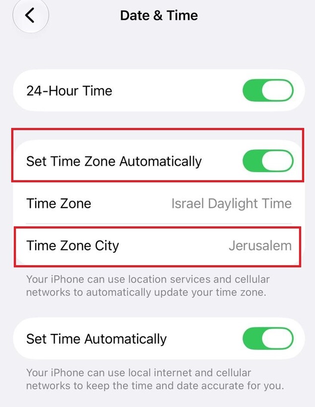 מעבר לשעון חורף, אייפון, שלב שלישי