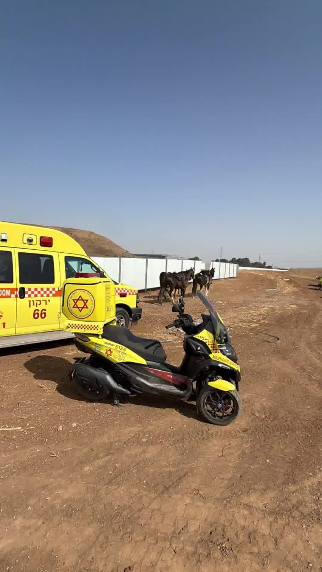 צעיר נפל מסוס בשטח פתוח סמוך למחלף גנות, מצבו בינוני