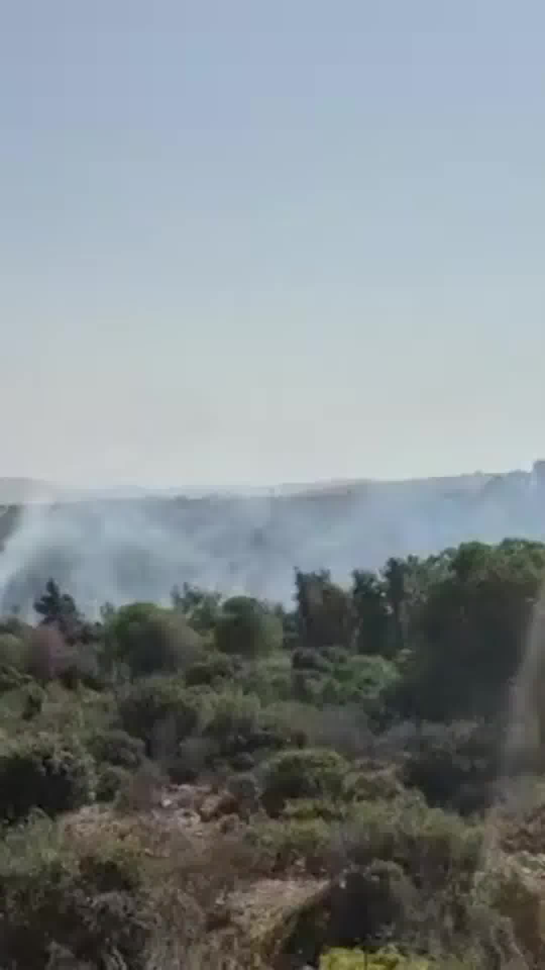 שריפת יער מתפשטת בוואדי מלחם באום אל-פחם. 4 מטוסי כיבוי פועלים, השריפה אינה מסכנת בתי מגורים

