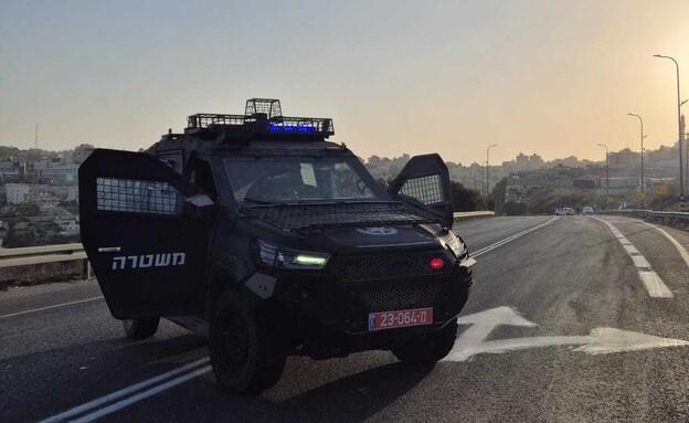 כביש 35 סמוך לזירת הפיגוע