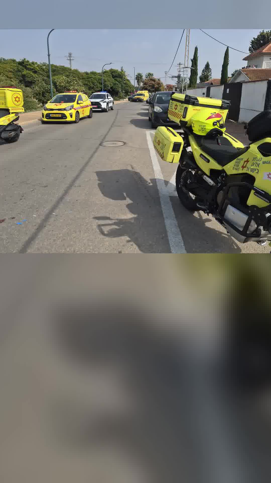 טרקטורון התהפך ברחוב יוסף בוסל בנתניה, אישה בת 69 נפצעה באורח בינוני