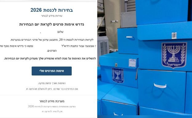 בחירות 2026, ניסיון פישינג (צילום:  Yonatan Sindel/Flash90, צ'ק פוינט)