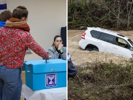 גשם ביום הבחירות: לפי התחזית, סופות רעמים וברד בדרום ובמזרח – וחשש לשיטפונות בנחלים