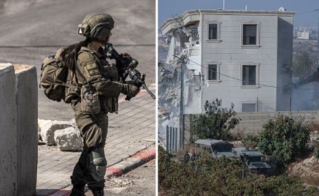 הפעילות בגזרה (צילום: JOHN WESSELS | Mosab Shawer / Middle East Images / AFP via Getty Images)