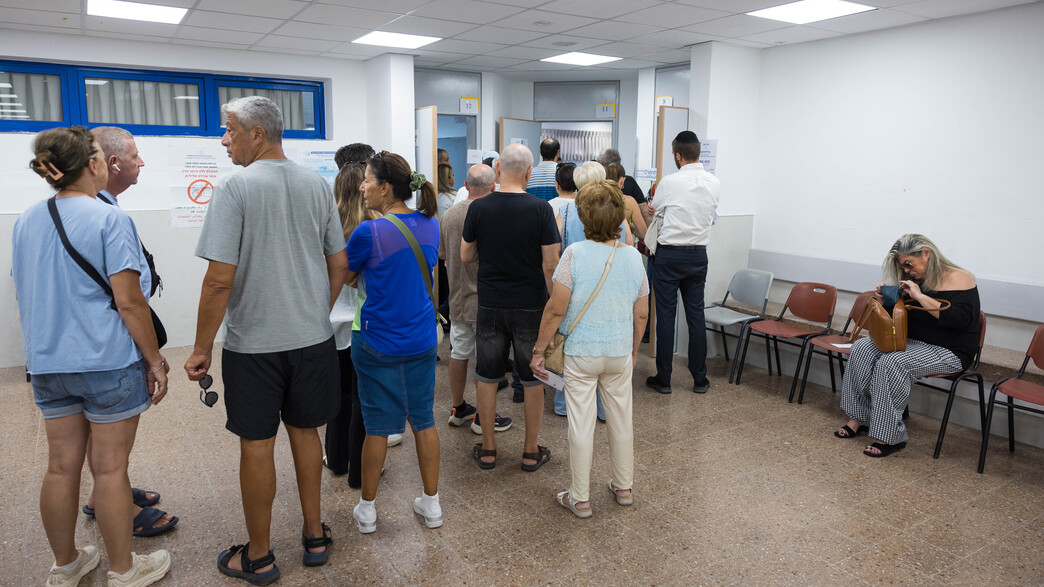 תורים להצבעה בבחירות 