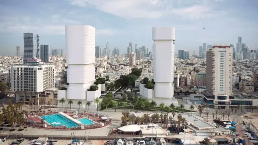 הדמיה של הפרויקט בכיכר אתרים הדמיה של הפרויקט בכיכר אתרים