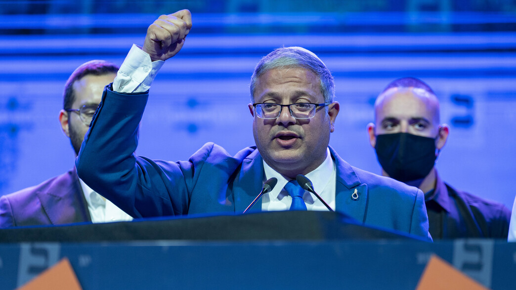 איתמר בן גביר במטה עוצמה יהודית לאחר תוצאות המדגם איתמר בן גביר במטה עוצמה יהודית לאחר תוצאות המדגם