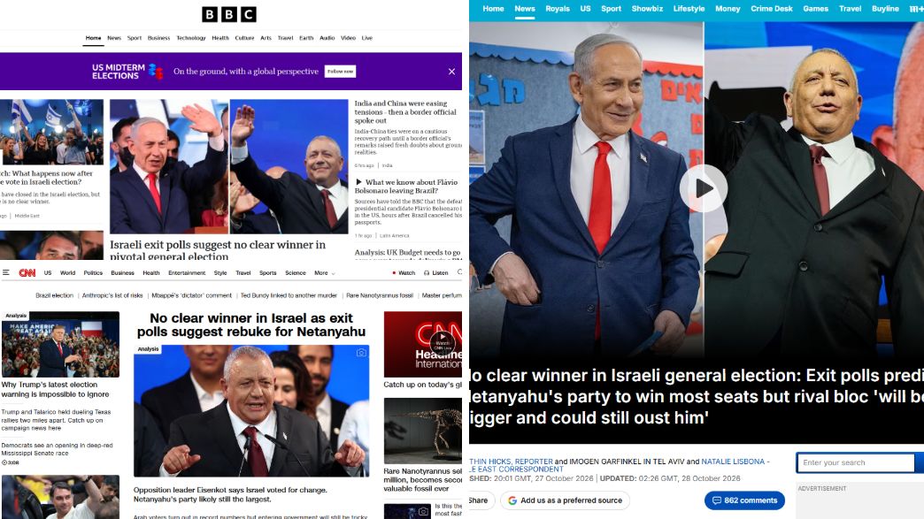 הבוקר שאחרי הבחירות - כך נראו הכותרות בעולם הבוקר שאחרי הבחירות - כך נראו הכותרות בעולם