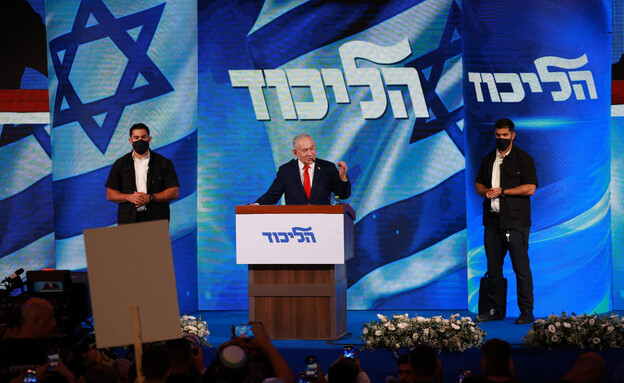 בנימין נתניהו בנאום ראשון לאחר תוצאות המדגם בנימין נתניהו בנאום ראשון לאחר תוצאות המדגם