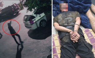 תיעוד הירי והמעצר (צילום: דוברות המשטרה)